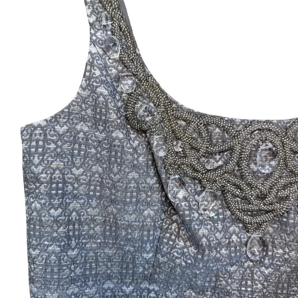 Carmen Marc Valvo Brocade A-line Dress Women's Size 8 - Picture 2 of 6